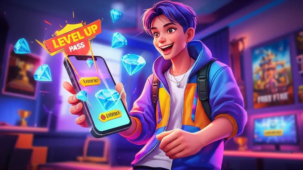 Level Up Pass FF: Cara Cuan Diamond Gak Pake Mahal!