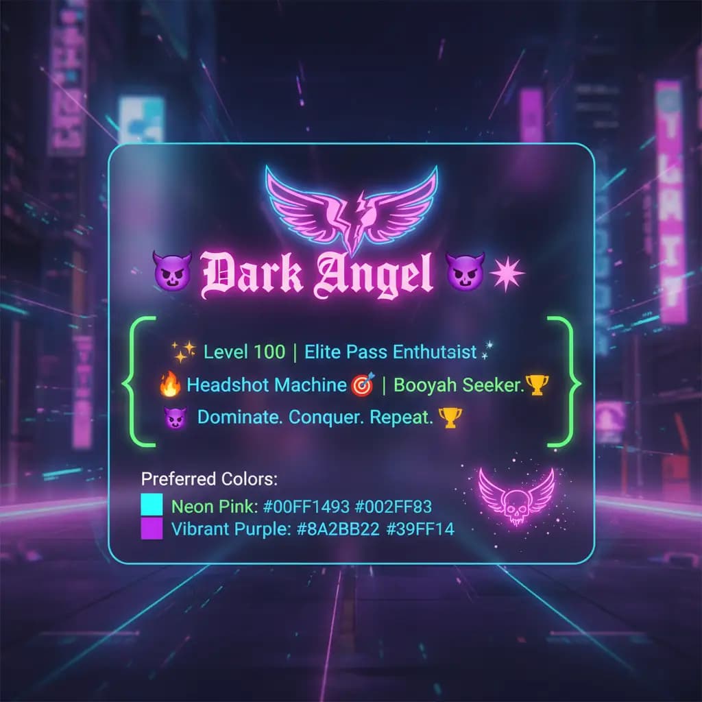 Bio FF Keren dan Aesthetic dengan Kode Warna Lengkap