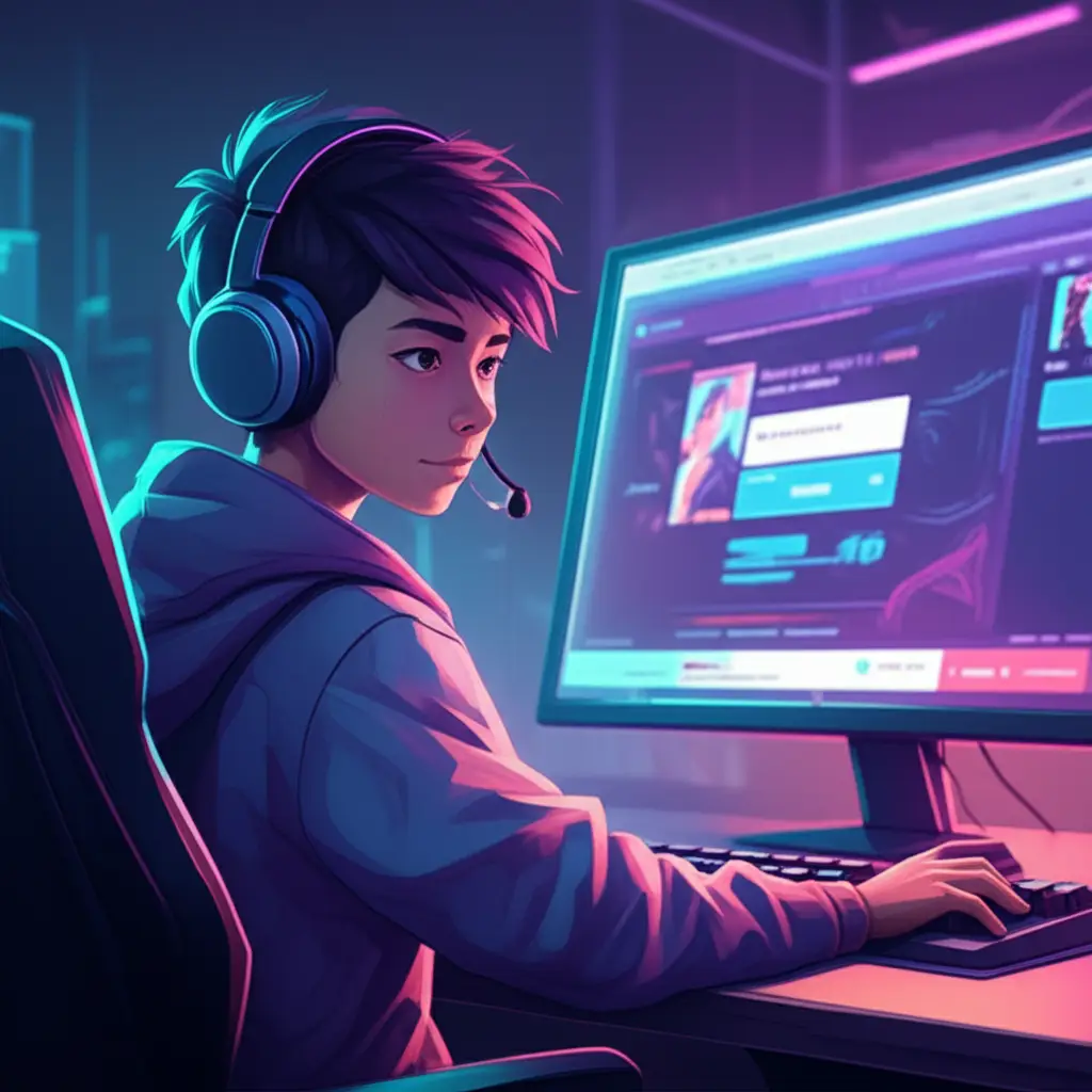 Gamer Indonesia sedang mengganti password PB Zepetto di komputer.