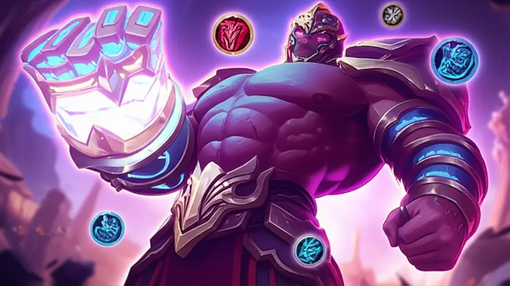 Aldous MLBB dengan build item utama siap one-hit di Land of Dawn.