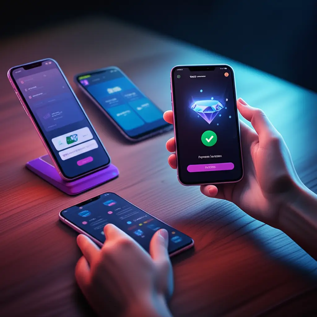Membandingkan pengalaman top up ML dengan dua e‑wallet—tanpa logo, fokus pada alur bayar dan kecepatan pengiriman.