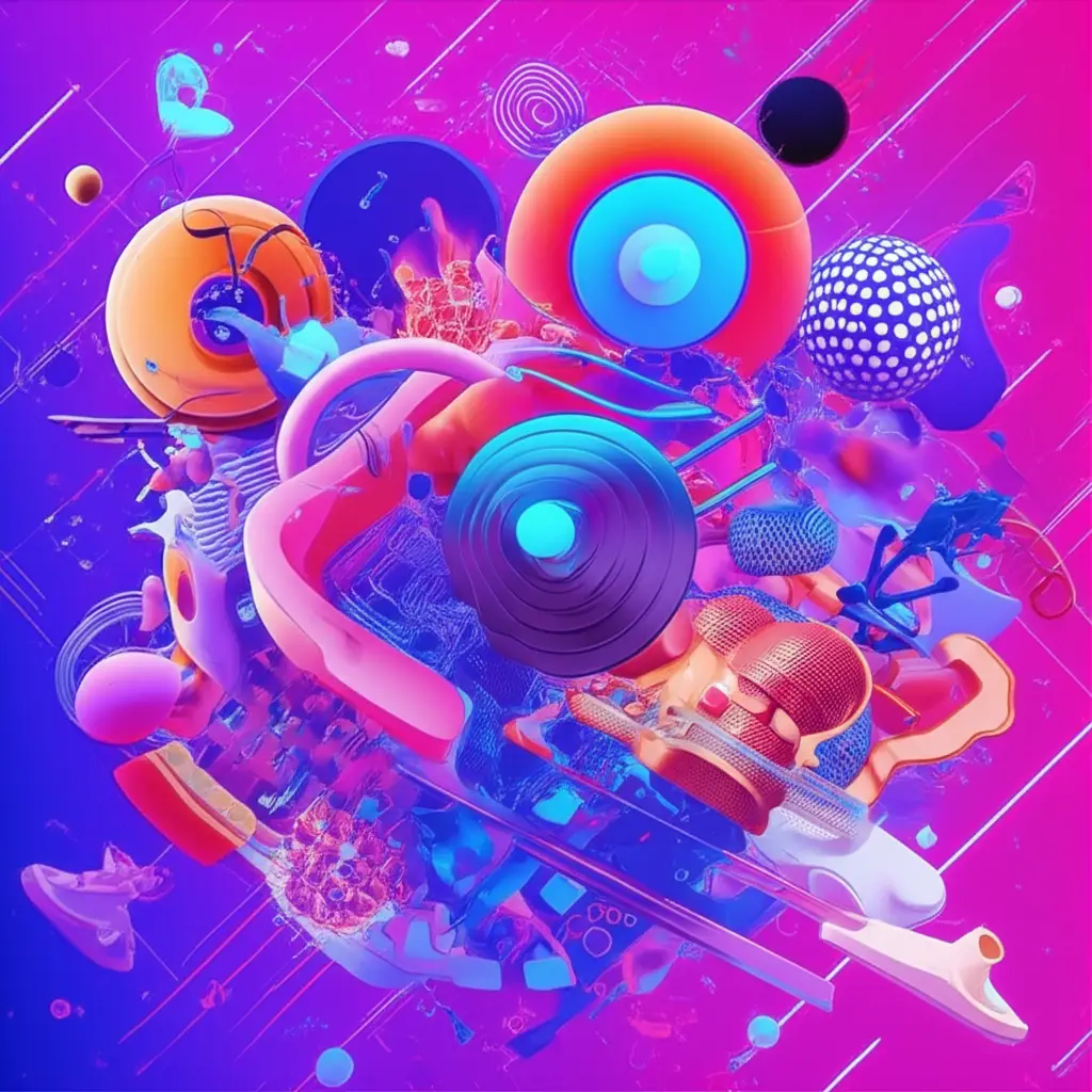 Visualisasi artistik chaos dalam berbagai aspek kehidupan.