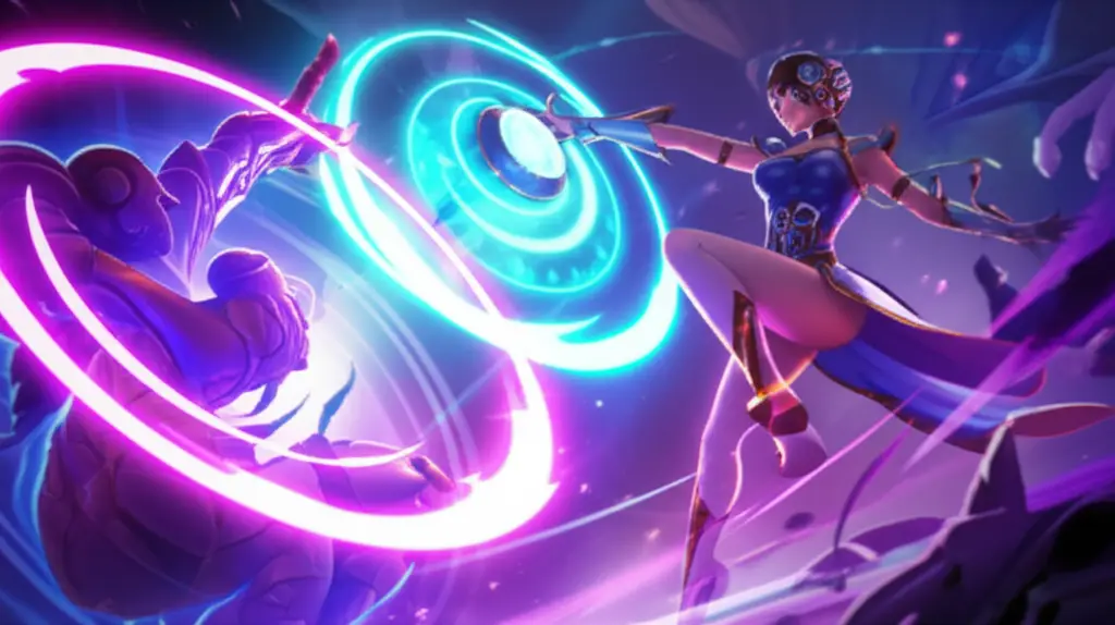 Esmeralda menggunakan skill Frostmoon Shield untuk menyerap shield lawan di Mobile Legends.