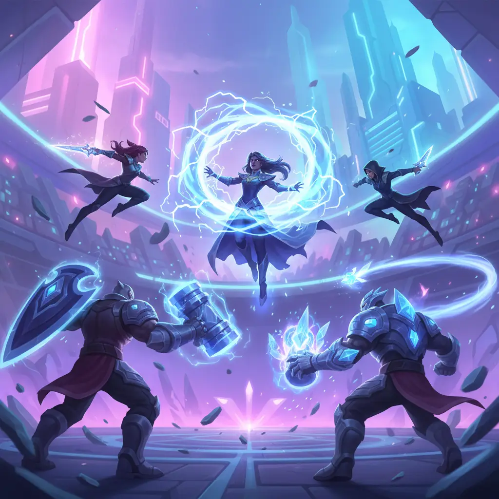 Pertarungan sengit Eudora dengan hero counter di Mobile Legends.