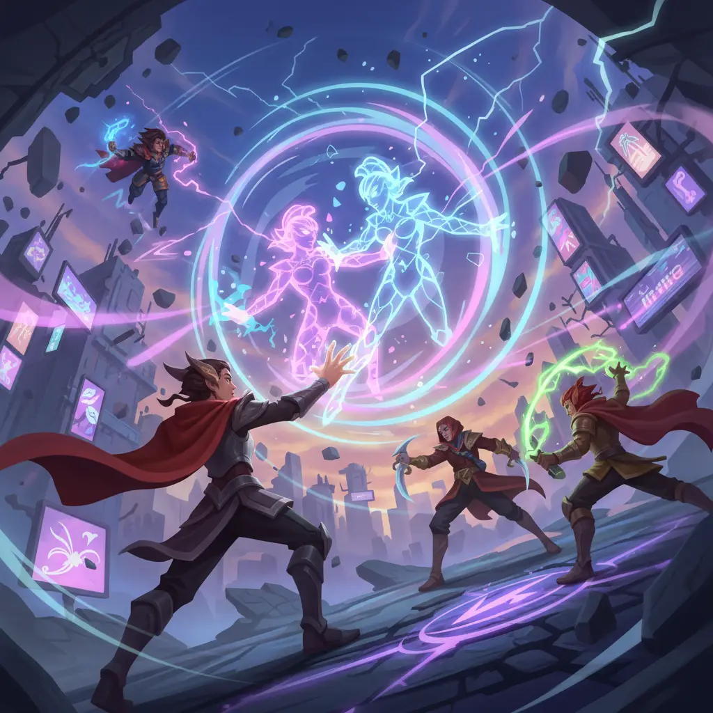 Valentina menggunakan kemampuan I Am You dalam pertempuran.