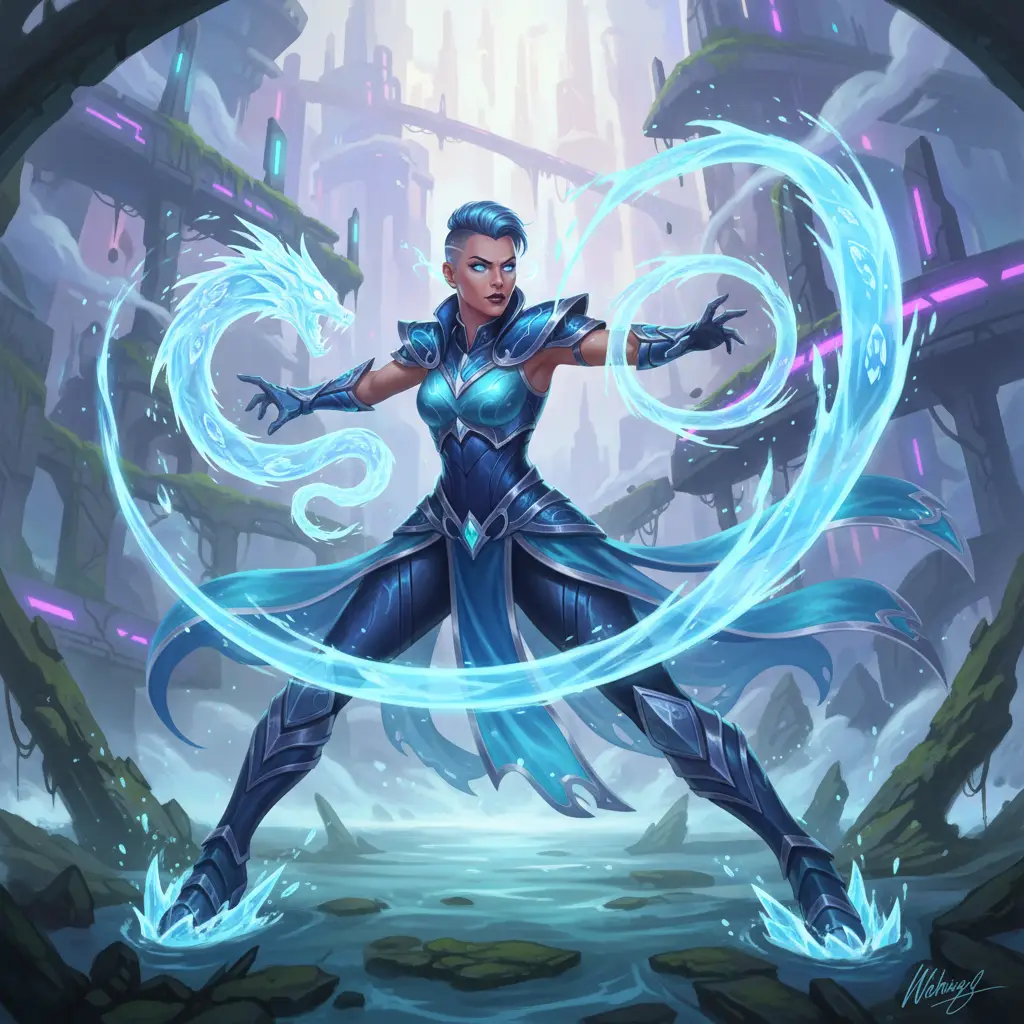 Kadita, hero mage assassin dengan kekuatan air di Mobile Legends.