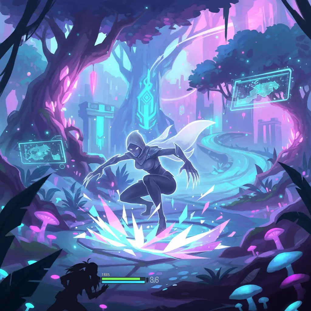 Ilustrasi Natalia Mobile Legends dalam aksi di medan pertempuran.