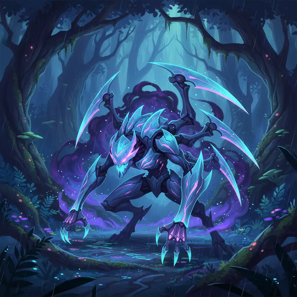 Helcurt, sang assassin dengan skill silence terbaik di Mobile Legends, siap menyerang dari kegelapan.