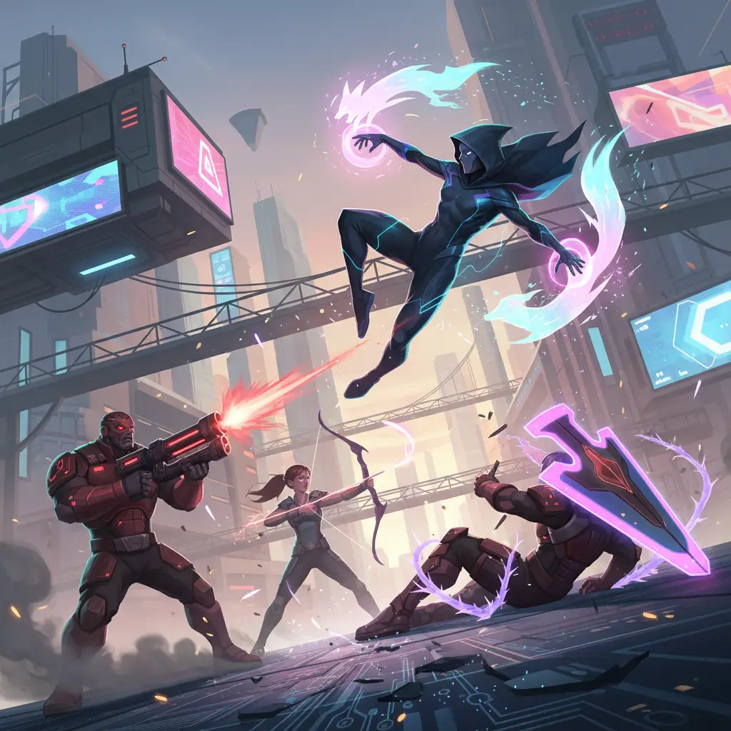 Aamon melancarkan serangan kilat dan kabur dari musuh di Land of Dawn.