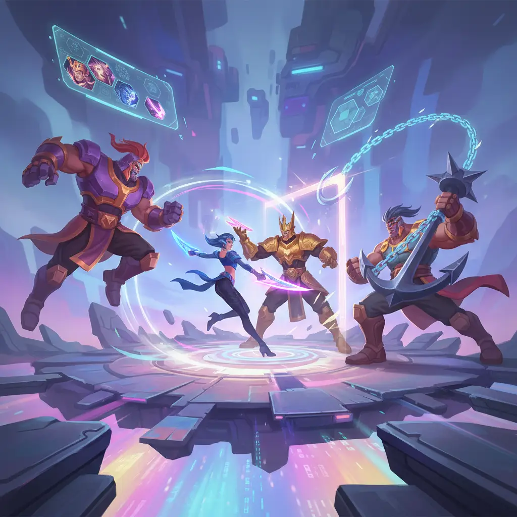 Pertarungan Mobile Legends menegangkan saat Joy dihadapi oleh hero counter seperti Phoveus dan Minsitthar.