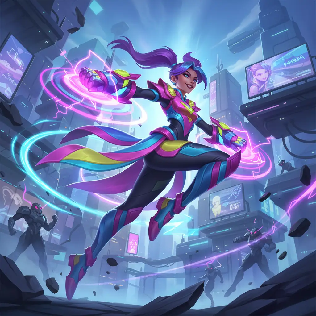 Joy, hero Mobile Legends dengan skill berbasis ritme dan mobilitas tinggi.