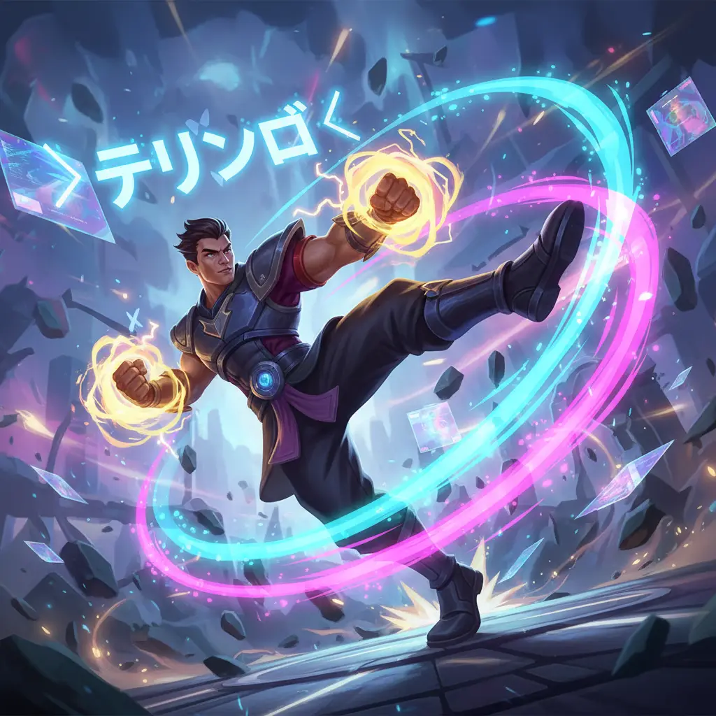 Pertarungan sengit di Mobile Legends menampilkan Chou dengan skill andalannya.