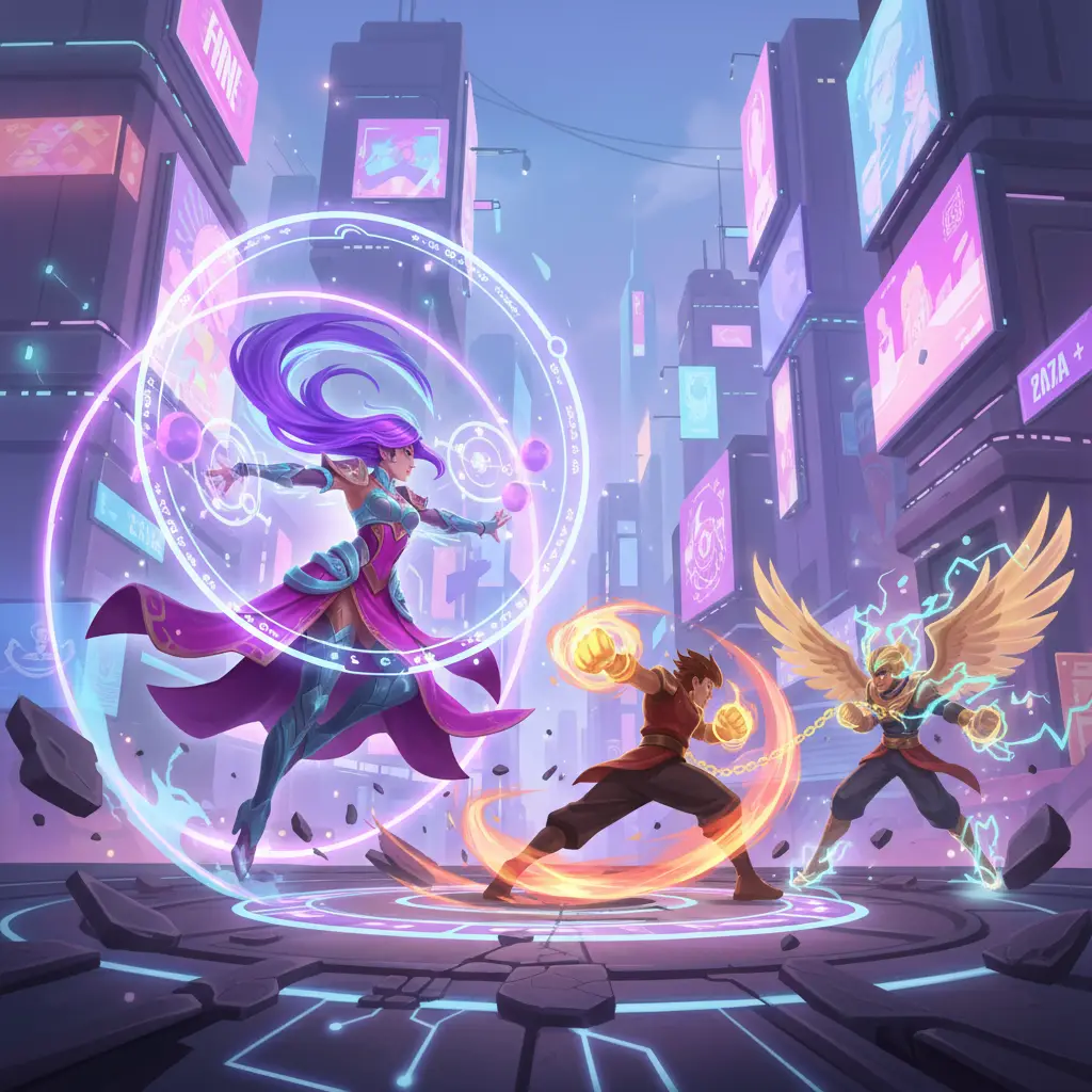 Aksi Guinevere dalam pertarungan Mobile Legends.