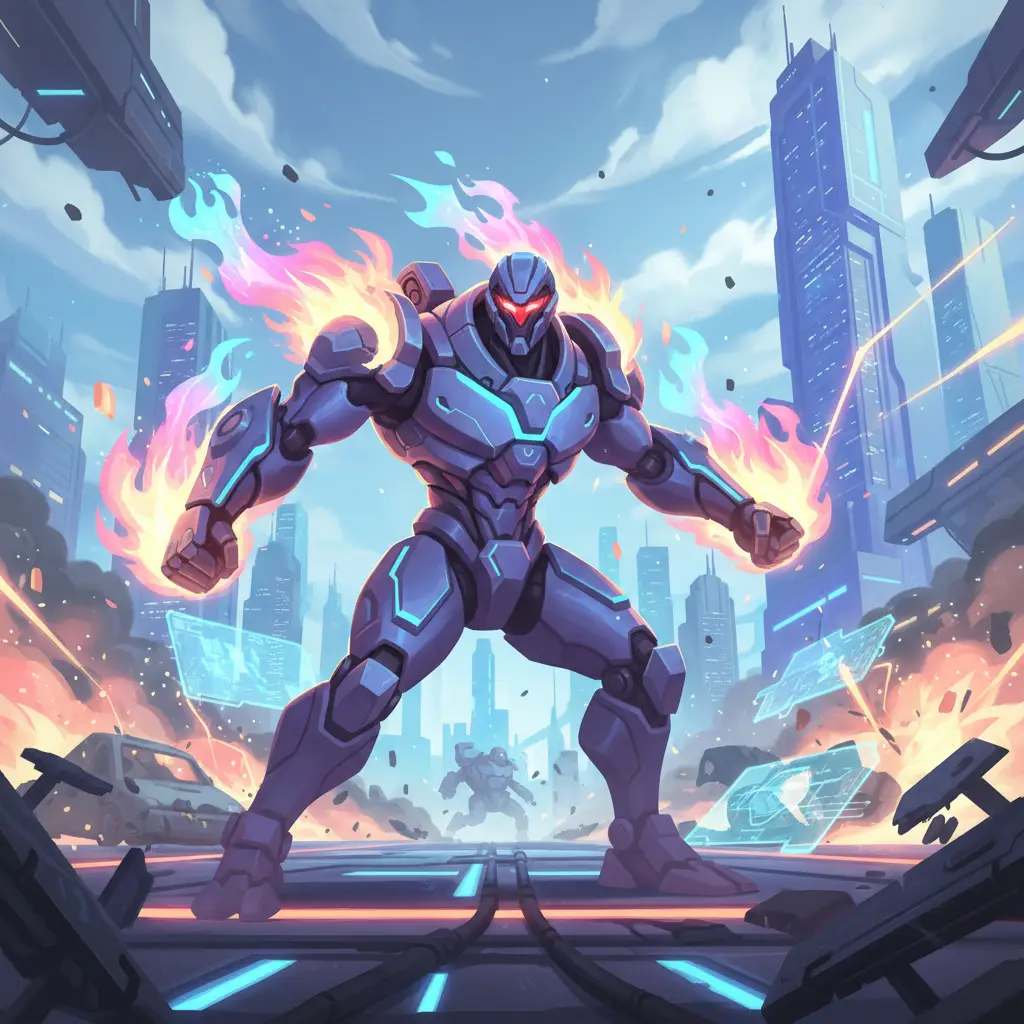 X.Borg dalam aksi, memamerkan kemampuan tempurnya di Mobile Legends.