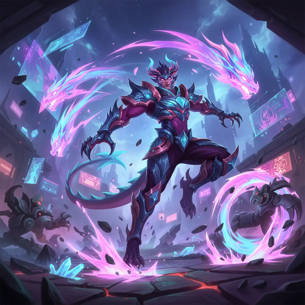 Yu Zhong di medan tempur Mobile Legends.