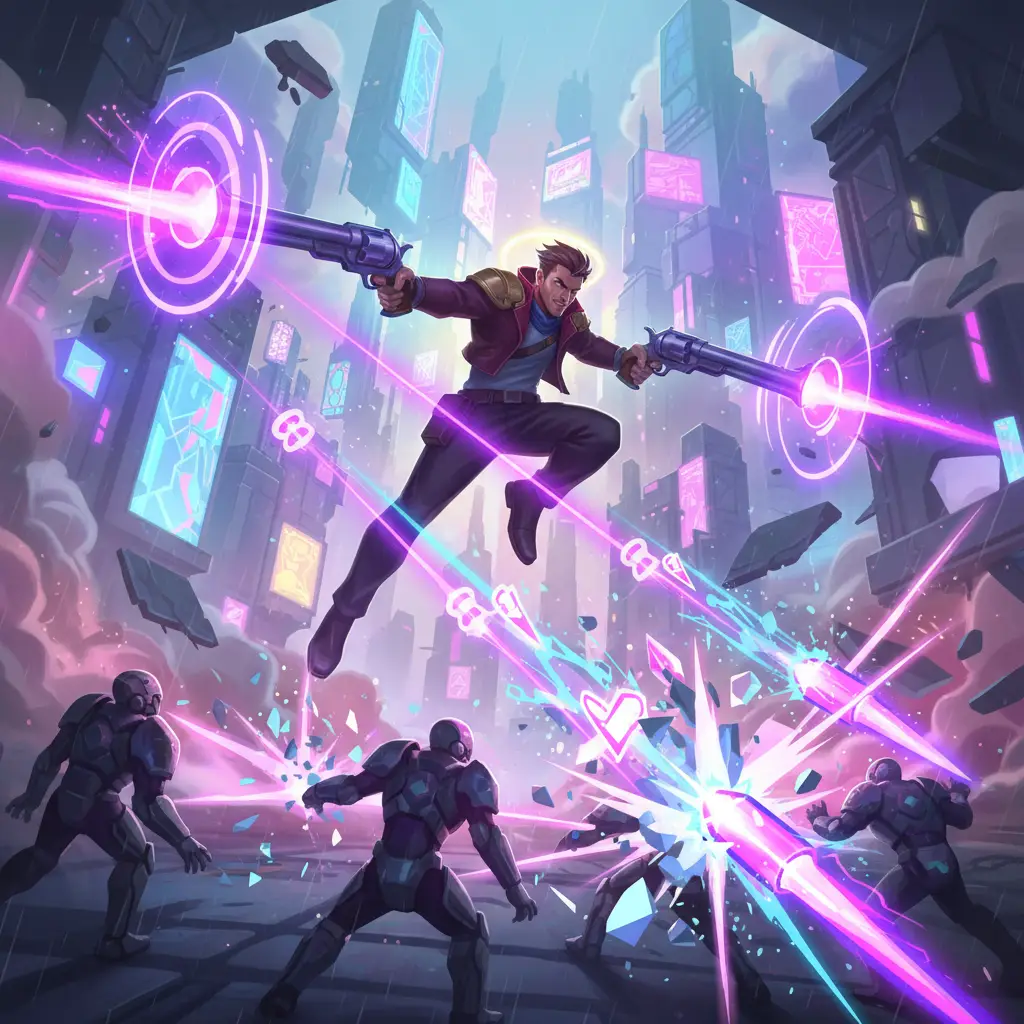 Granger, hero Mobile Legends, tengah beraksi dengan damage burst.