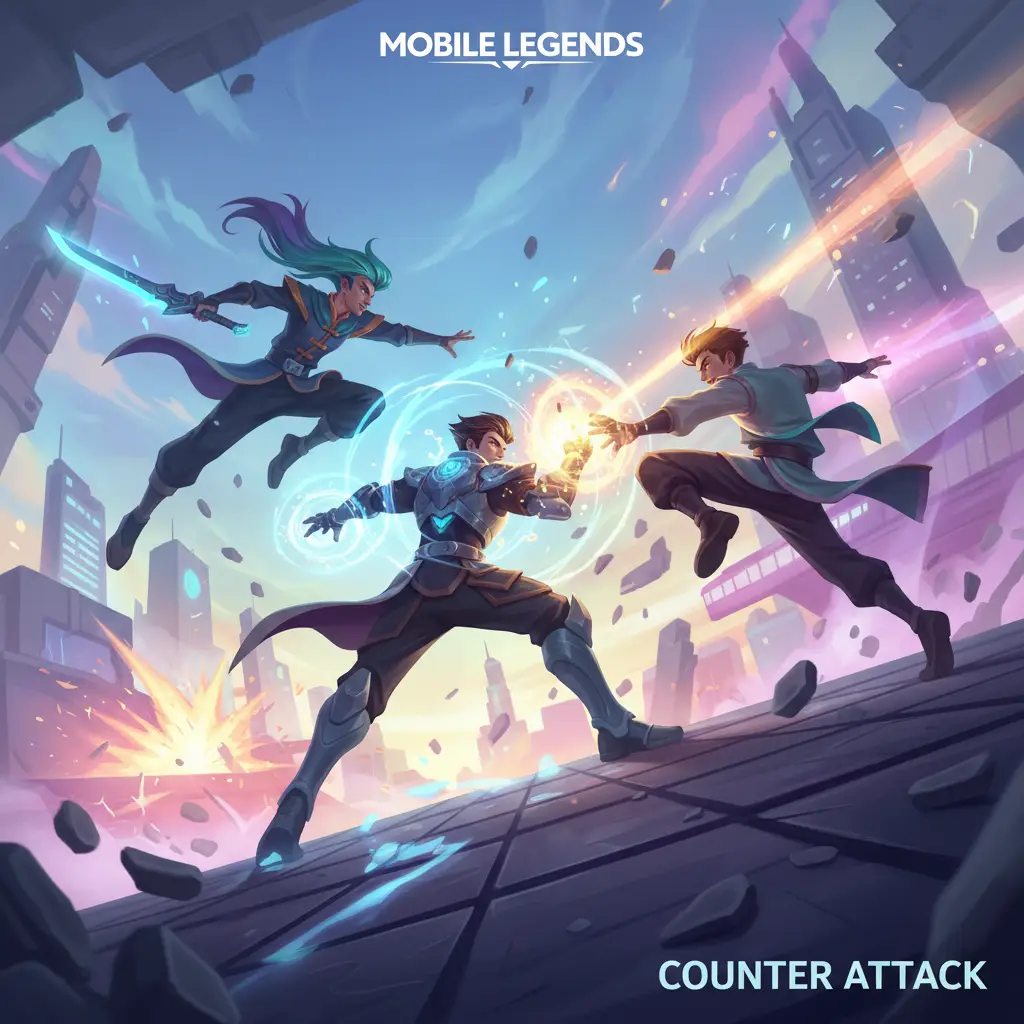 Pertarungan seru di Mobile Legends: Natan vs hero dengan mobilitas tinggi.