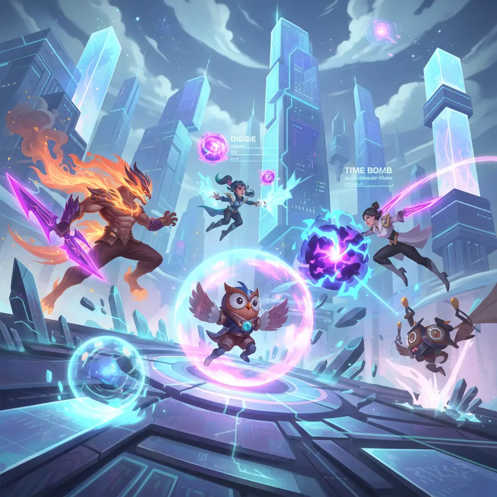 Pertarungan sengit di Mobile Legends, memanfaatkan hero counter Diggie.