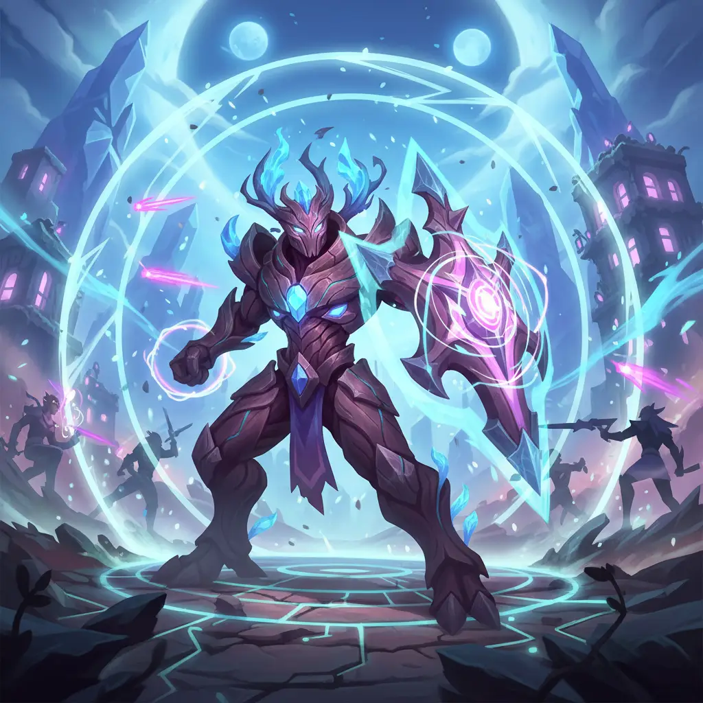 Belerick siap bertempur dengan build defensif di Mobile Legends.