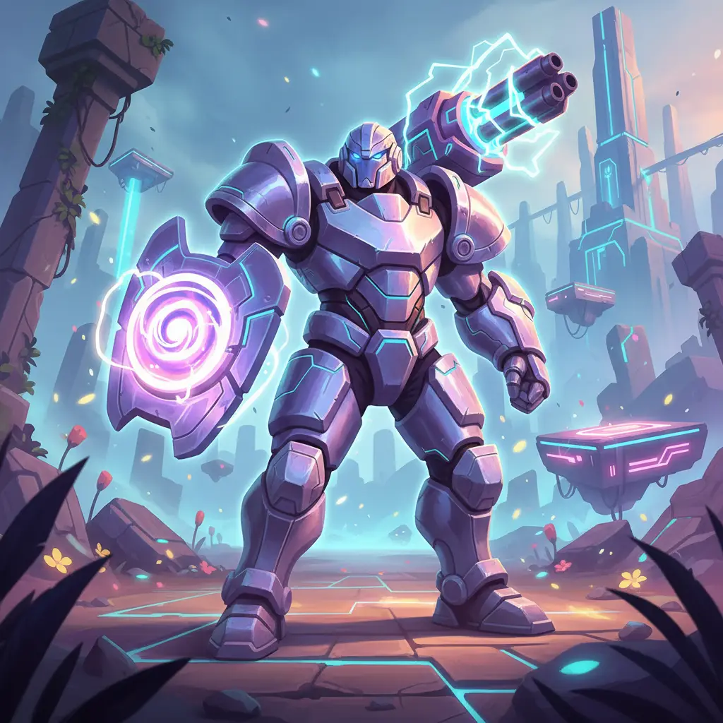 Atlas hero tank di Mobile Legends siap untuk bertempur dengan kekuatan penuh.