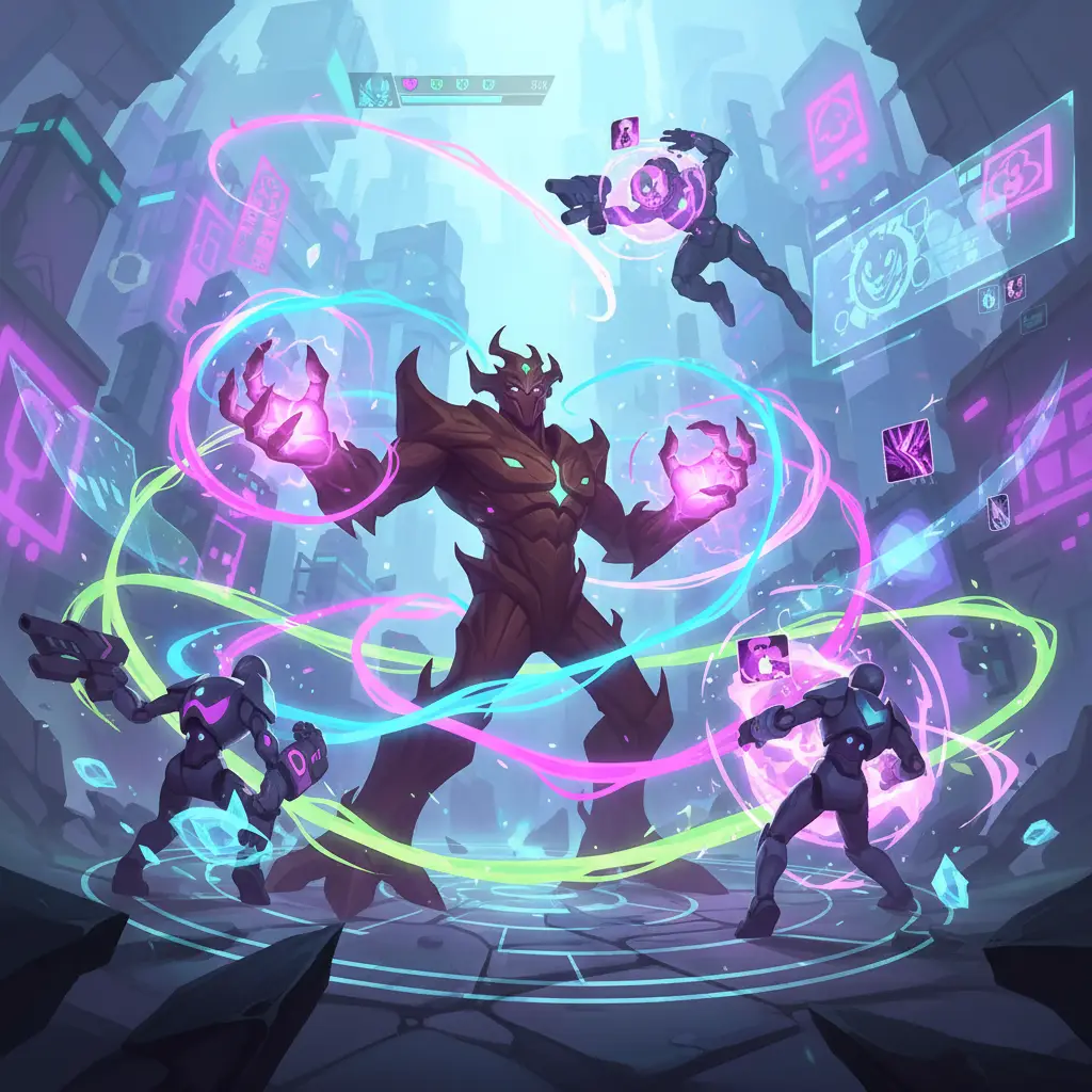 Ilustrasi hero tank Gloo di Mobile Legends sedang beraksi.