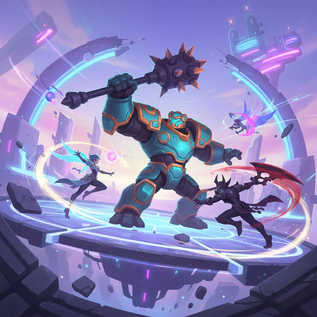 Ilustrasi pertarungan Barats di Mobile Legends menghadapi counter hero.