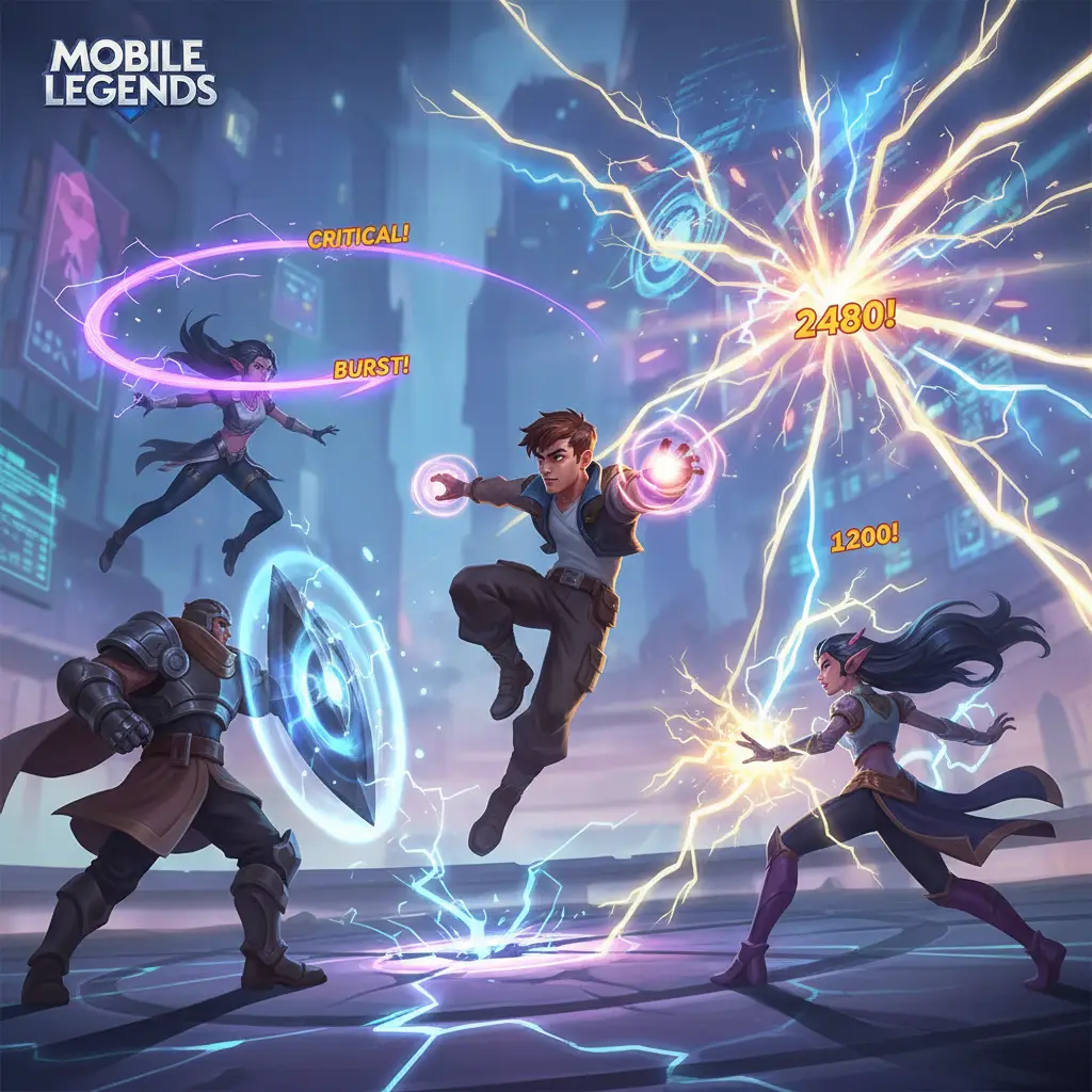 Strategi menghadapi Bruno di Mobile Legends dengan serangan kritikal.