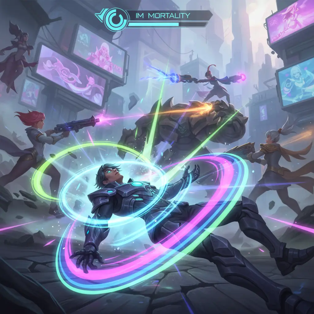 Hero Mobile Legends menggunakan Immortality, bangkit dalam pertempuran.