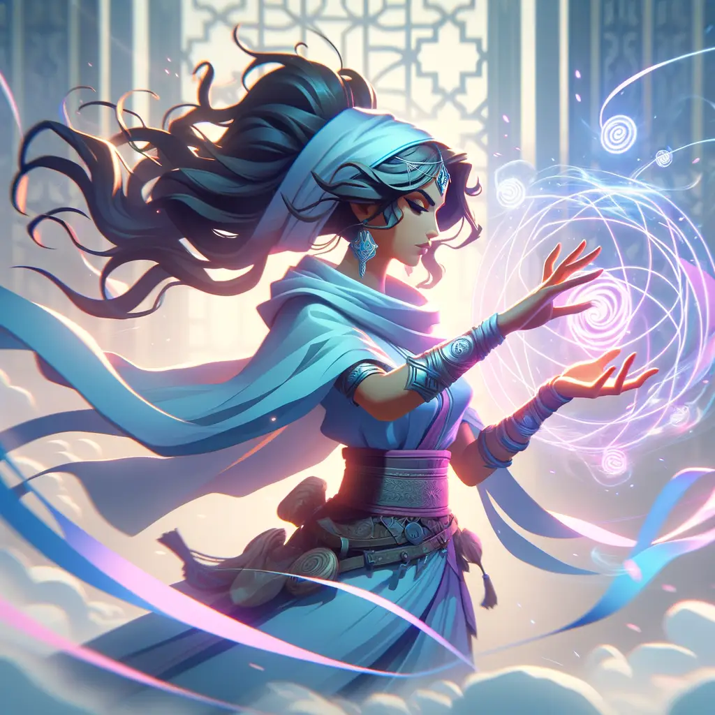 Annette mengendalikan medan tempur dengan kekuatan angin dalam AOV.