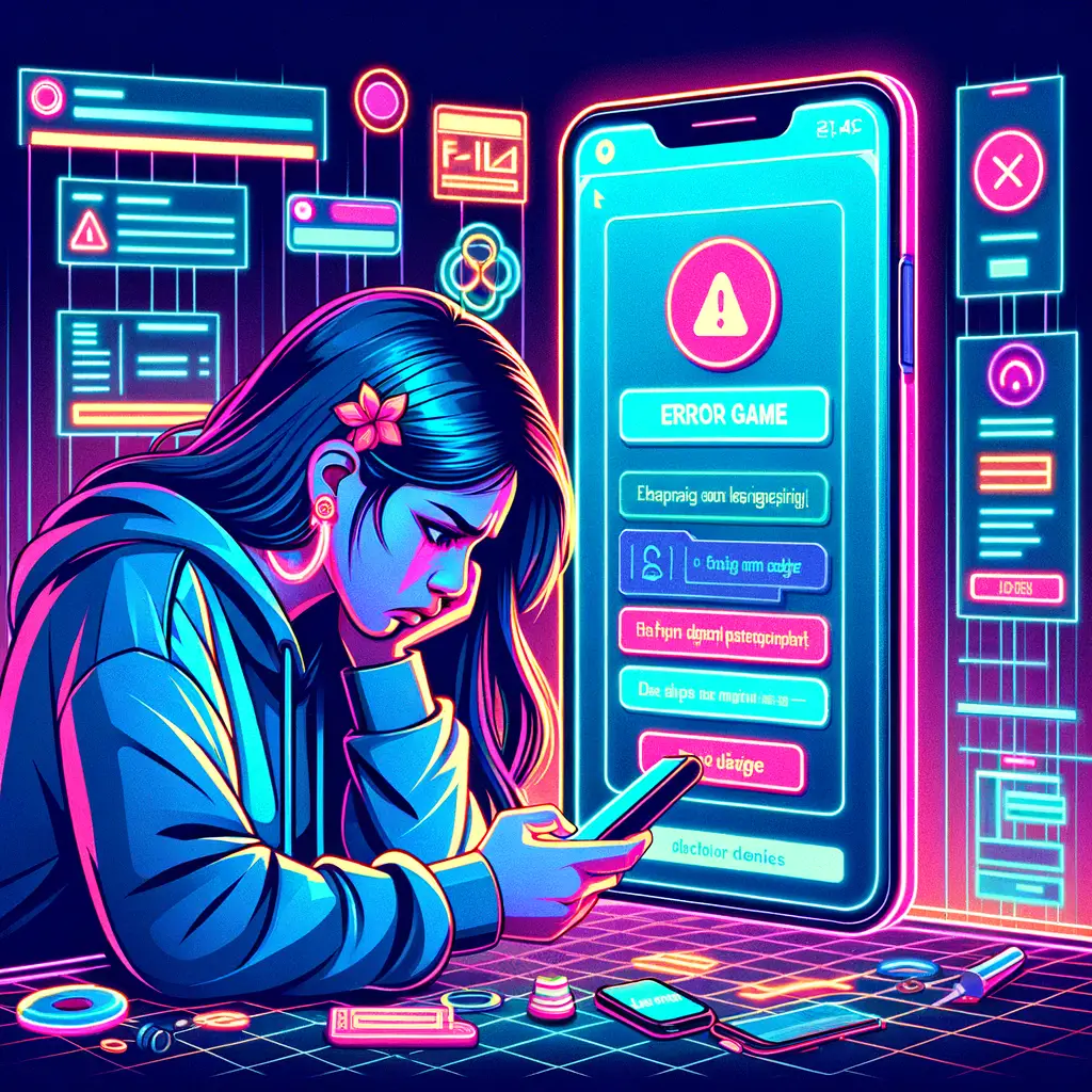 Gamer mengalami kesulitan login ke game HOK dengan pesan error di layar.