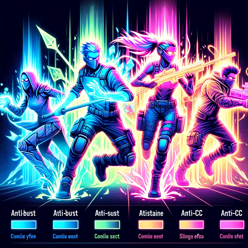 Karakter PvP Dragon Nest M dengan berbagai build dalam aksi.